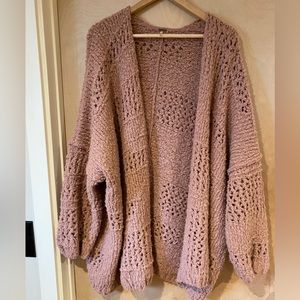 Free People Open Knit Cardigan